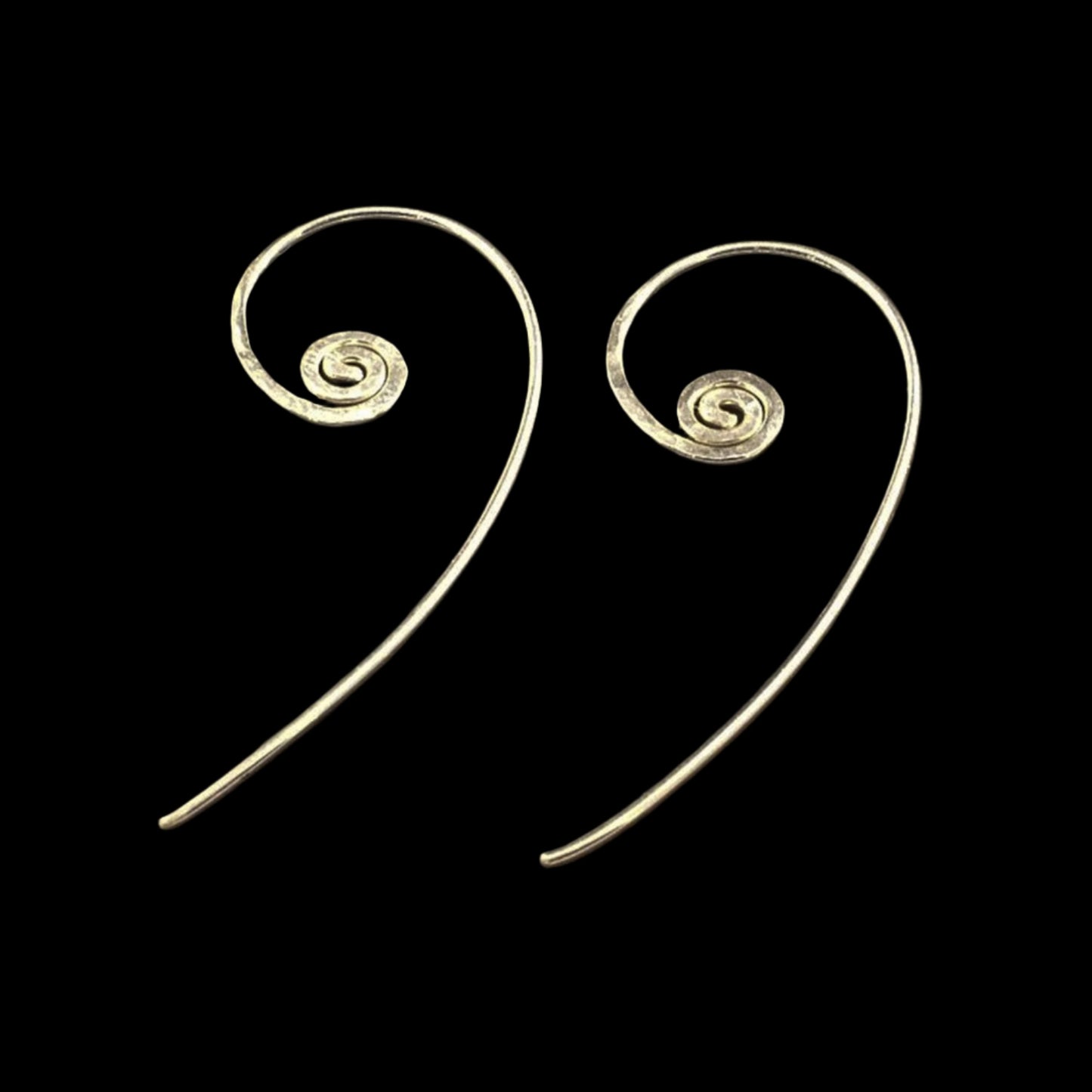 Silver Swirl Whispers Earrings