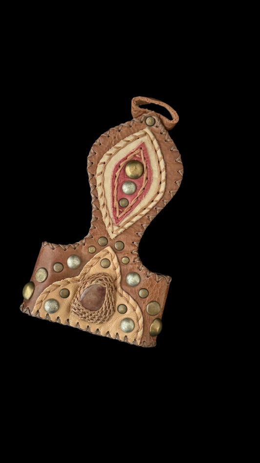 Ember Spirit Hand Harness Cuff Venturine stone