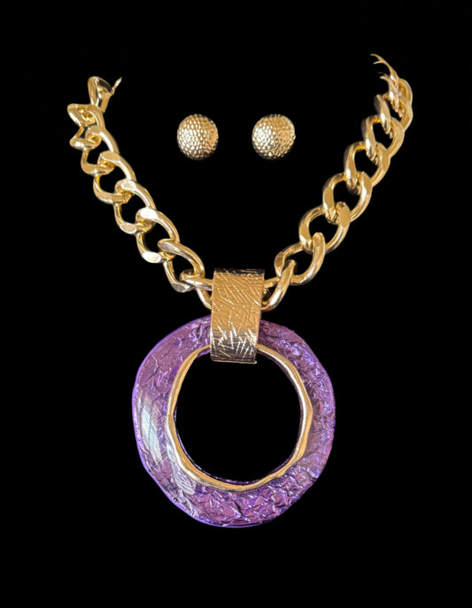 Royal Orbit Statement Necklace