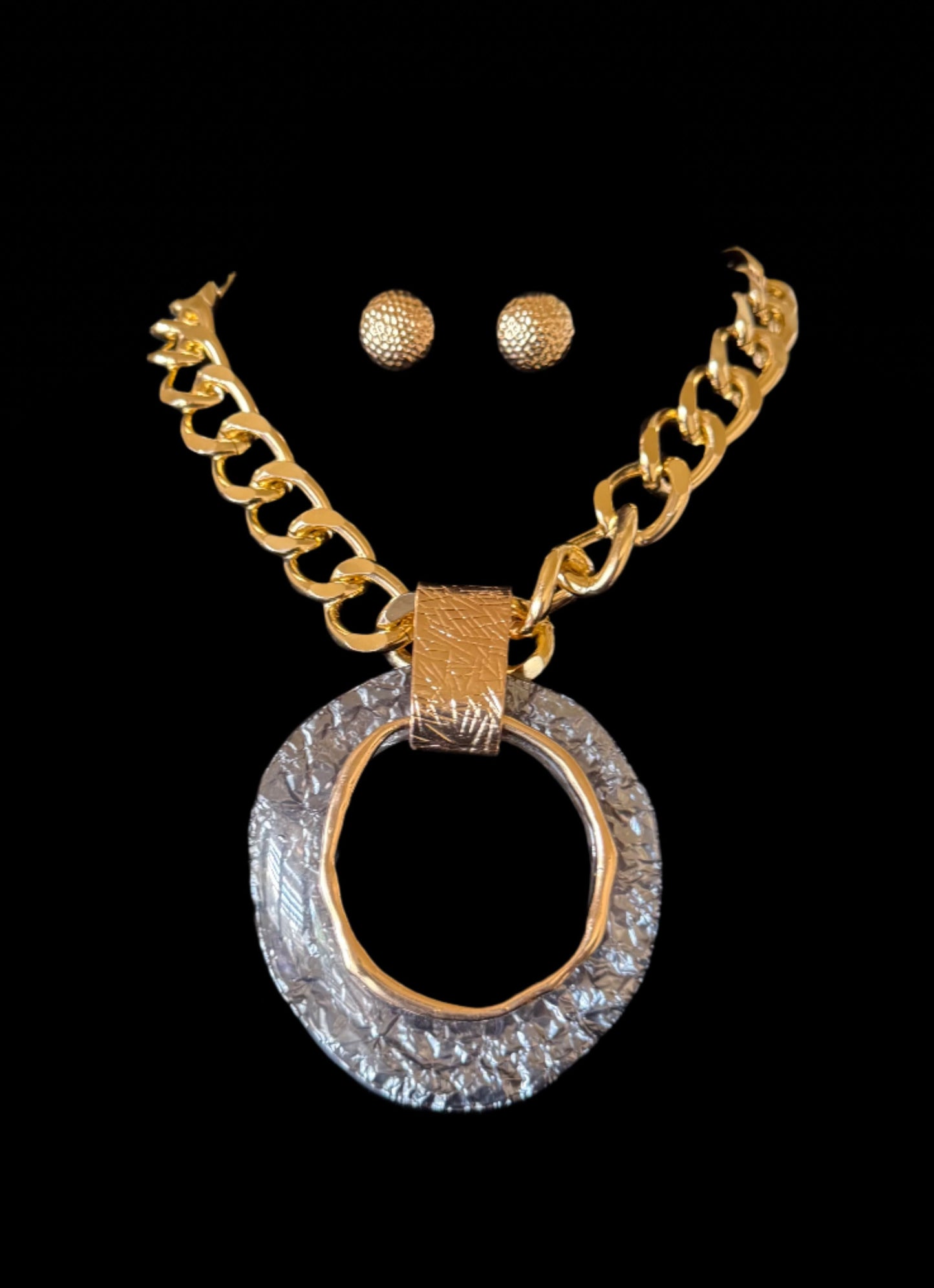 Royal Orbit Statement Necklace