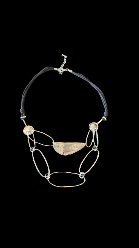 Amber Drift Link Necklace