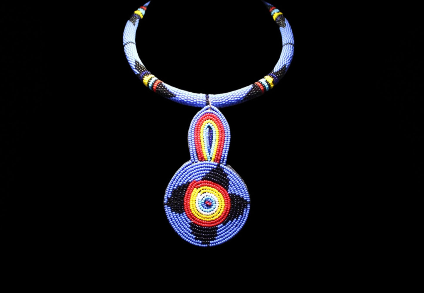 Maasai Kaleidoscope Circle Necklace