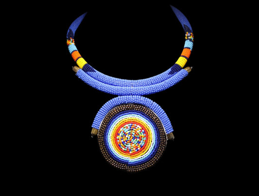 Hadara Tribal Necklace Handcrafted African Beaded