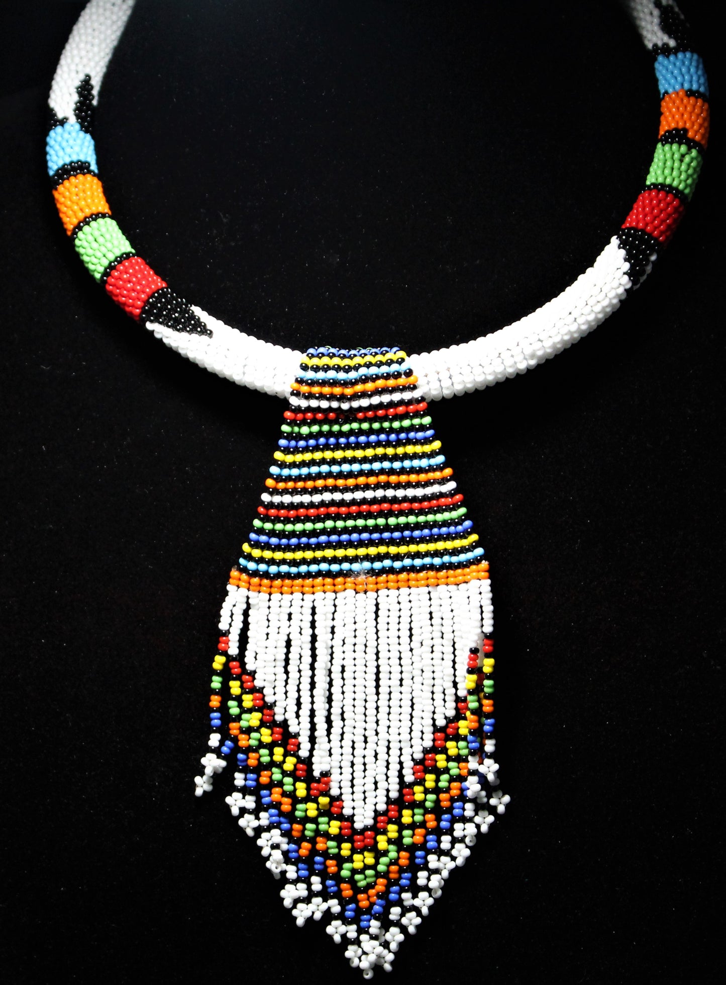 Maasai Regal Fringe Collar