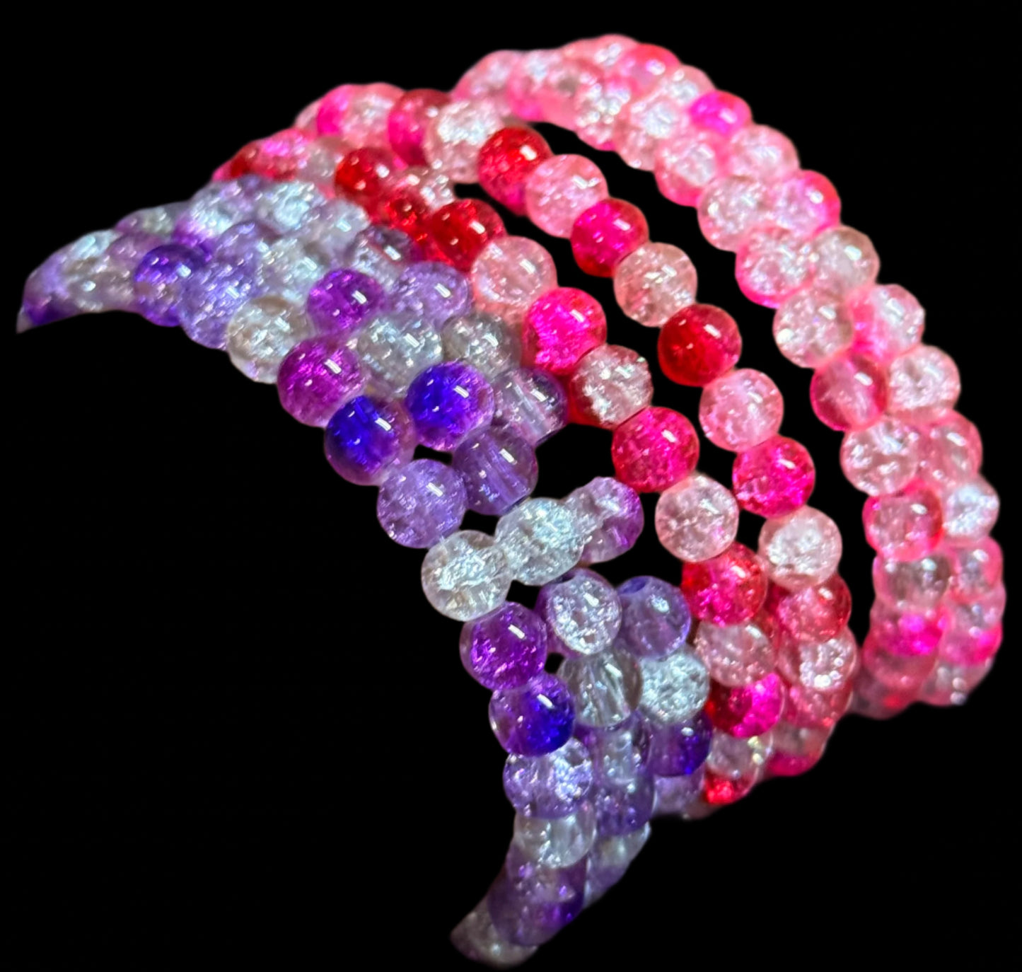 Candy Crush 6 Stack Bracelets