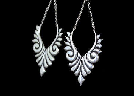 Isis Handcrafted Silver Earrings