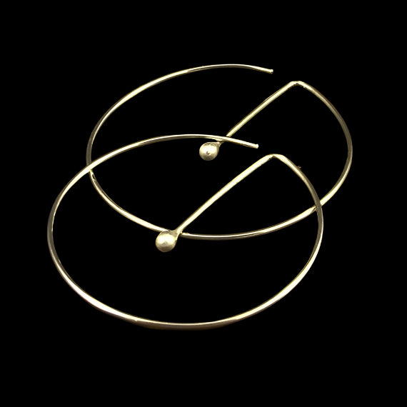 Orbit Line Hoop Earrings