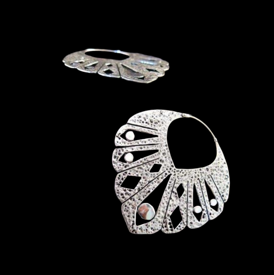 Maya Artisan Hoop Earrings