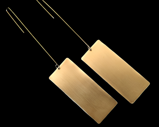 Linear Luxe Drop Earrings