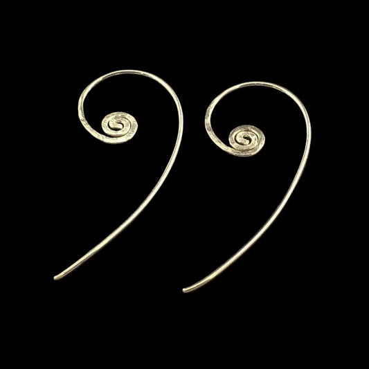 Silver Swirl Whispers Earrings