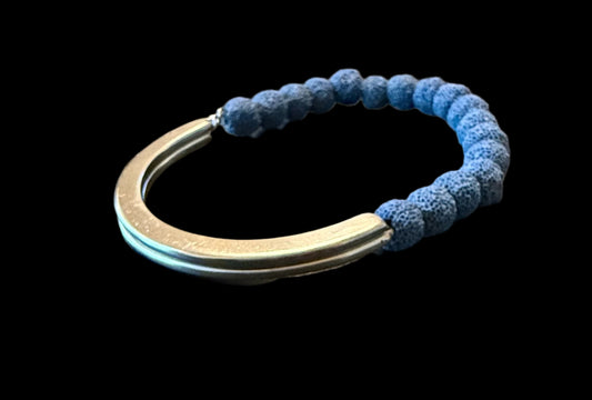 Lava Stone Curve Bracelet