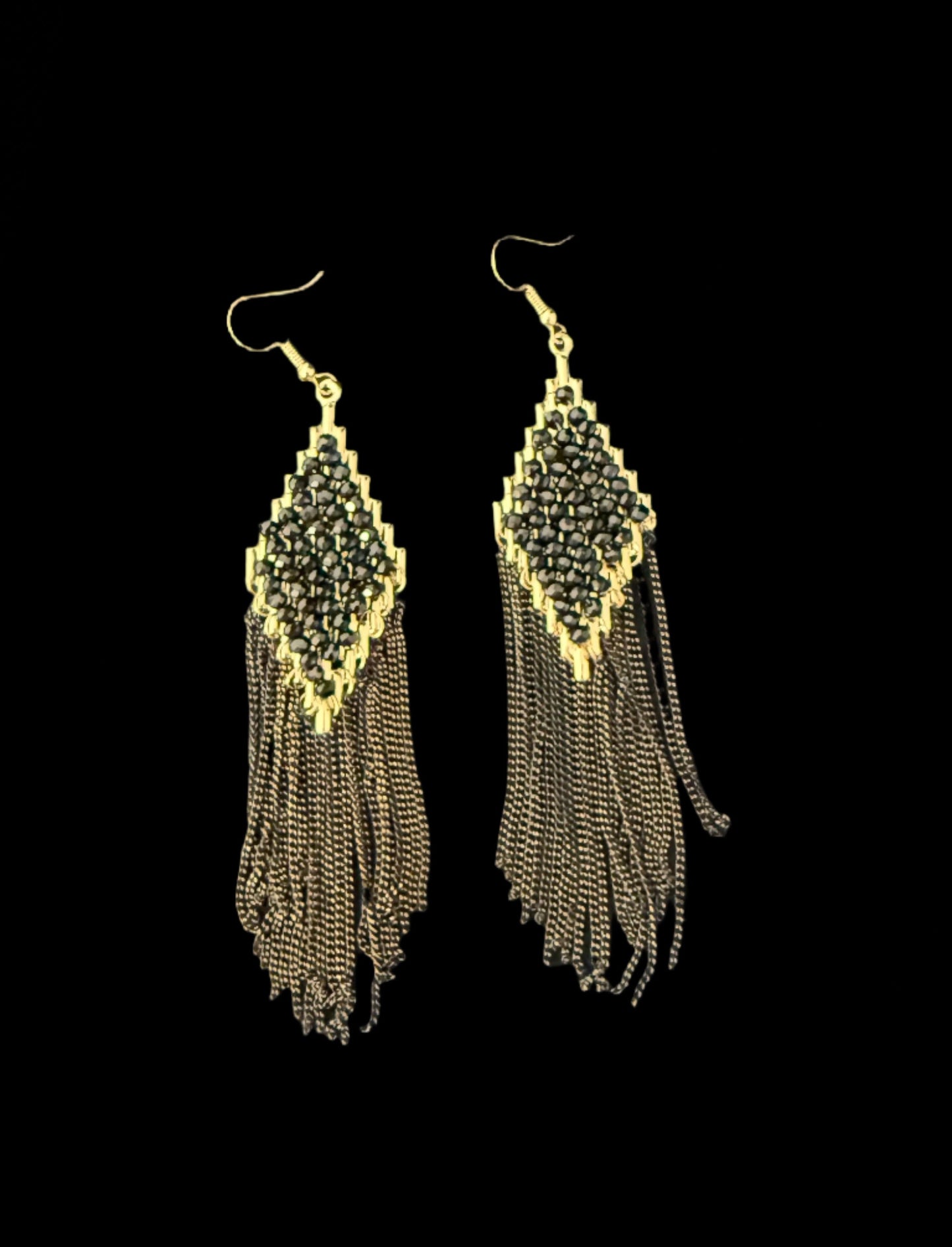 Midnight Fringe Earrings