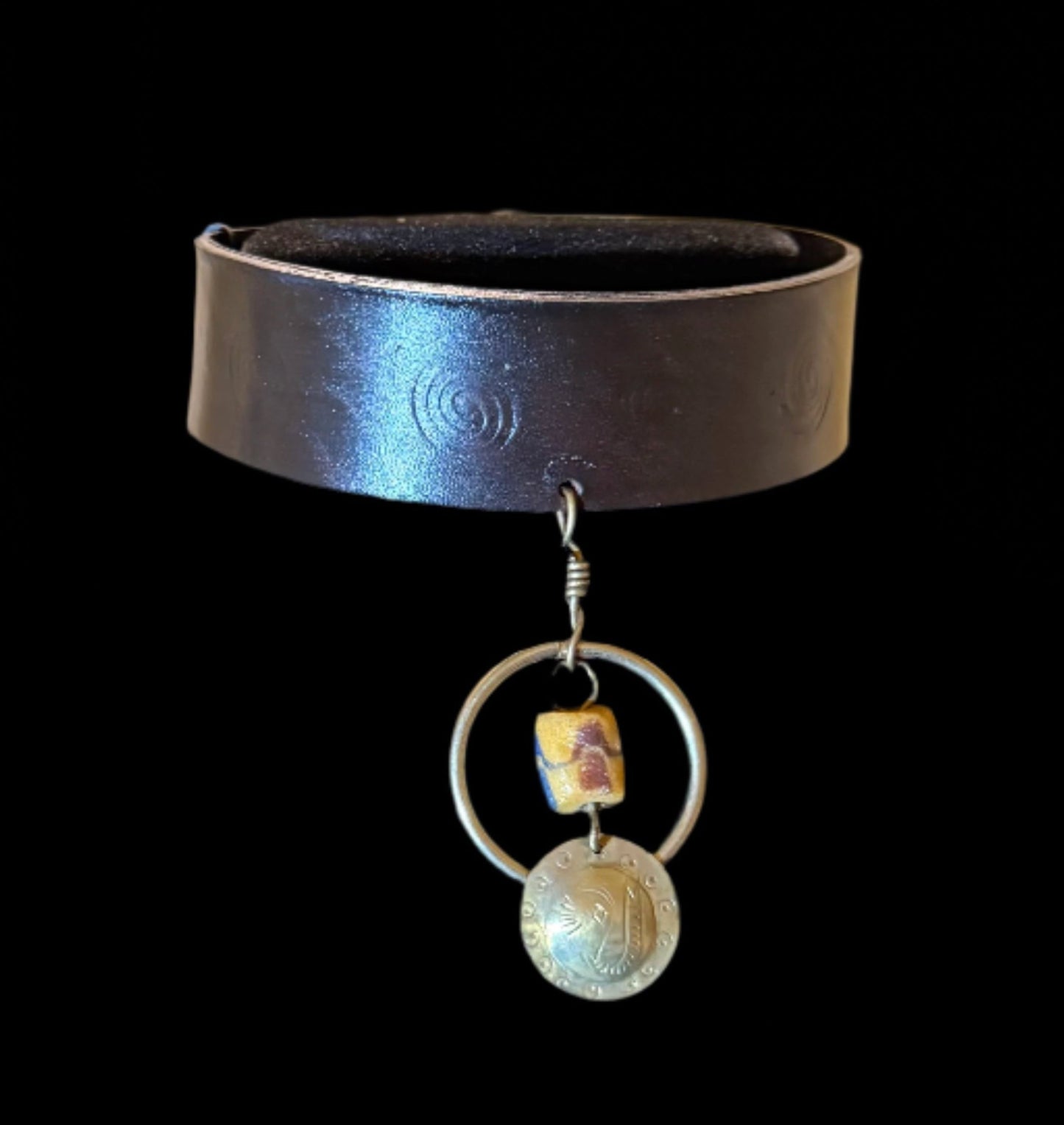 Earthbound Leather Choker with Pendant