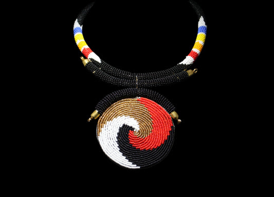 Hadara Tribal Necklace Handcrafted African Beaded