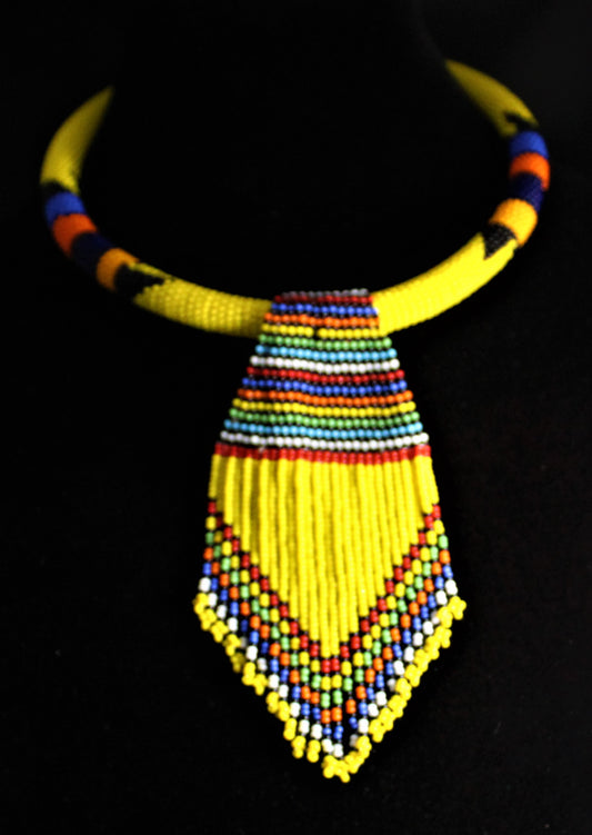 Maasai Regal Fringe Collar