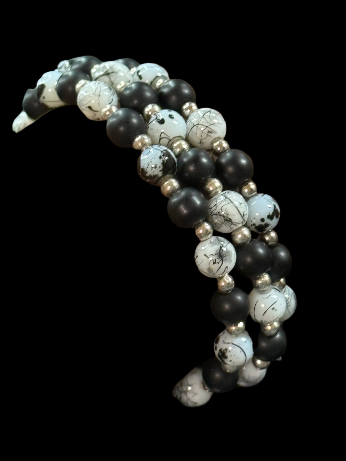 Onyx Frost Trio Bracelets