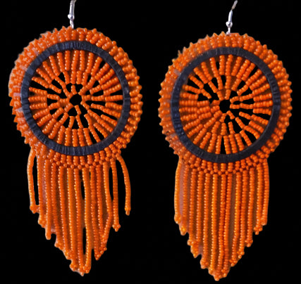Maasai Beaded Fringe Earrings