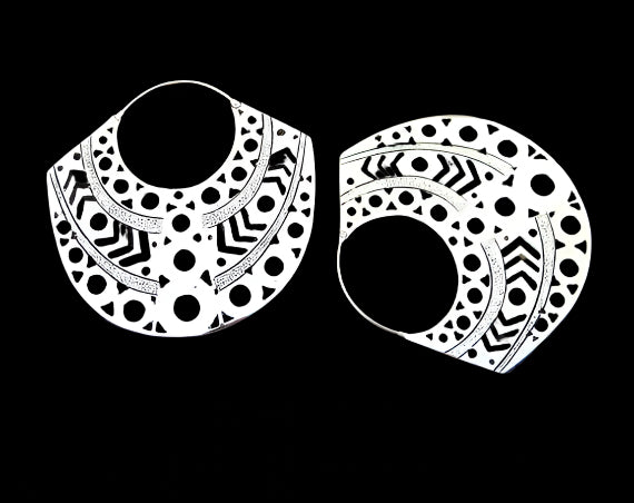 Aztec Luxe Cutout Hoops.