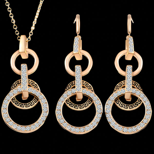 Goddess Halo Luxe Set Necklace & Earrings